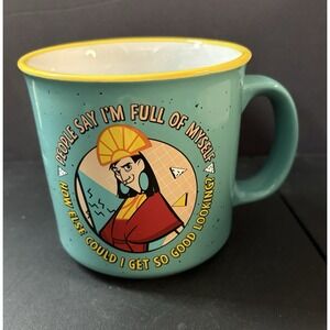 Disney Coffee Mug Emperors New Groove Emperor Kuzco 20oz Ceramic Mug RARE